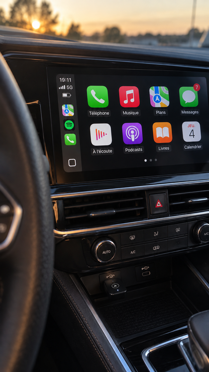 Adaptateur CarPlay & Android Auto sans fil