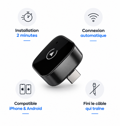 Adaptateur CarPlay & Android Auto sans fil